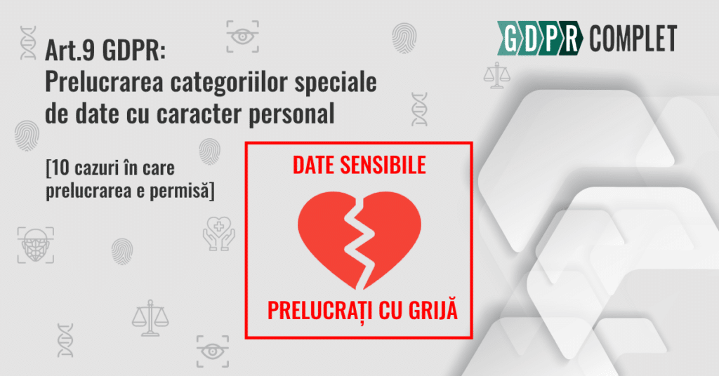 Art.9 GDPR - Date speciale