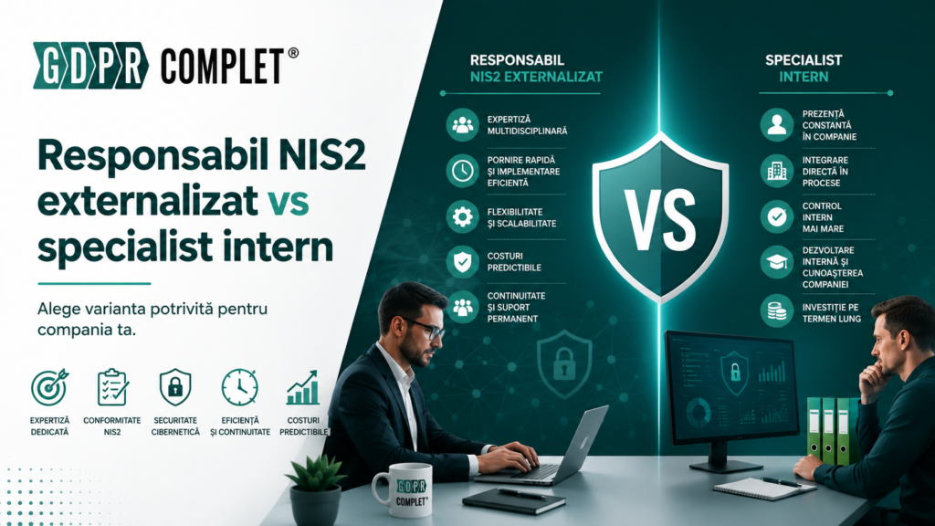 NIS2 externalizat vs specialist intern: ce variantă este mai eficientă pentru compania ta?